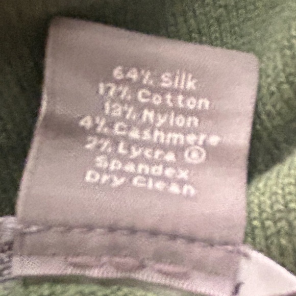 Ann Taylor Cardigan Sweater Fern Green SZ Medium Fits Small - Picture 7 of 7